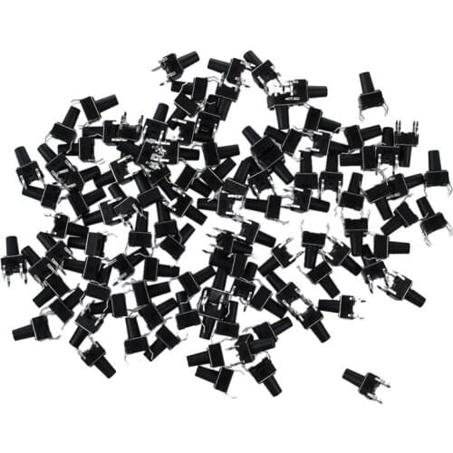 100 Pcs 6 x 6mm x 9.5mm PCB Momentary Tactile Tact Push Button Switch 4 Pin DIP