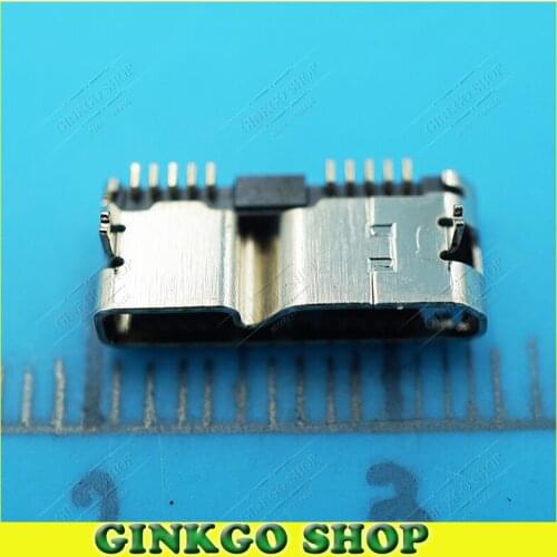 100pcs/lot Micro 3.0 USB Port Plug Socket Interface Connector Type-B for Netbook/ Tablet/ MP4/MP5 /Mobile