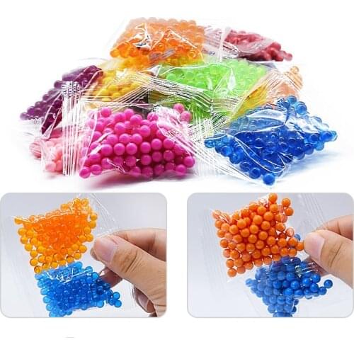 6000pcs 24 colors Refill beads puzzle Crystal DIY water spray beads set ball games 3D handmade magic toys for children