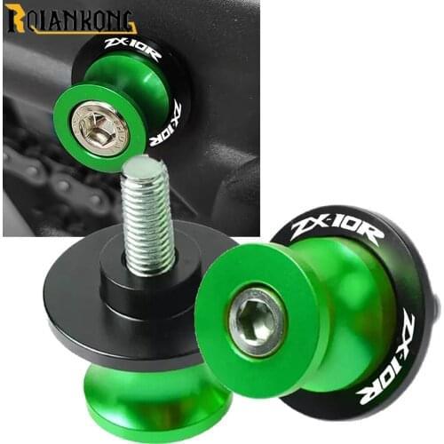 8-10MM Swingarm Spool Slider Stand Screw Motorcycle For Kawasaki ZX10R 2004-2016 2015 2014 2013 2012 2011 2010 2009 2008 2007 06
