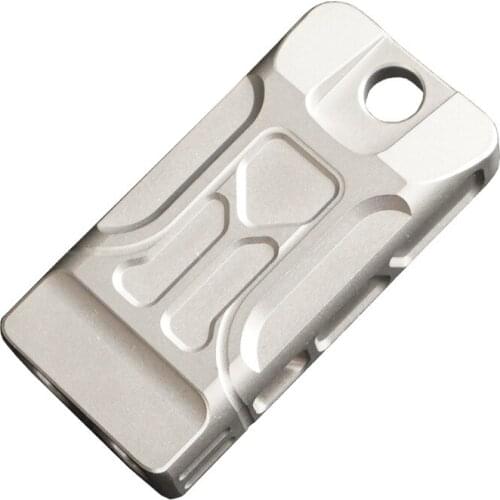 A224 TC4 Double tube high frequency titanium alloy whistle high frequency popping fire rescue tool outdoor camping survival DEC