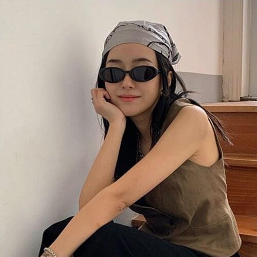 AOZE 2021 Vintage Oval Round Sunglasses Women Brand Designer Sunglasses Fashion Casual Lunette de soleil femme