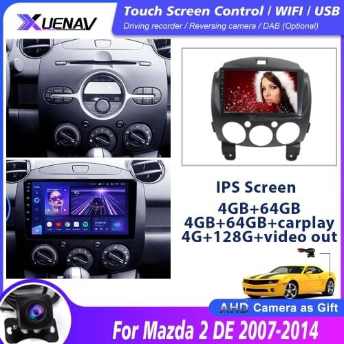 Dvd Car Multimedia Video Player for Mazda 2 2007 2008 2009 2010 2011 2012 2013 2014 2din Autoradio GPS Navigation Stereo Radio