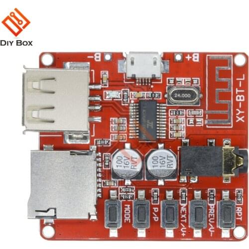 Mini Wireless MP3 Decoder Bluetooth BLE 4.1 Board Circuit Module Lossless Decoding Micro USB U Disk TF Card Interface 3.7v 5v