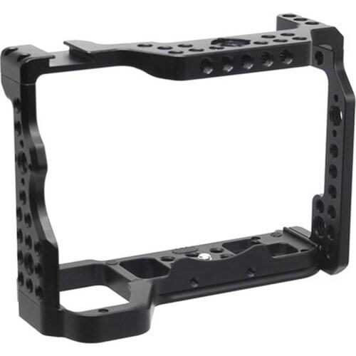 Quick Release Camera Cage for Sony A9 II Alpha Camera Shooting Video Film Making Stabilizer with Hot Shoe Mount for Monitor