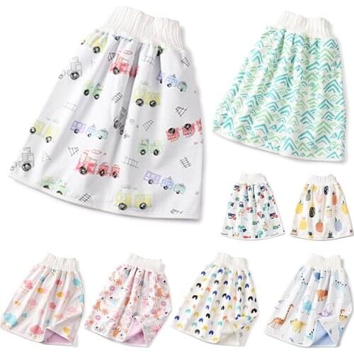 TPU Baby Diaper Skirt Infant Waterproof Toilet Training Pants Anti-Urine Bed Wetting Night Urine Artifact Children Cotton Diaper