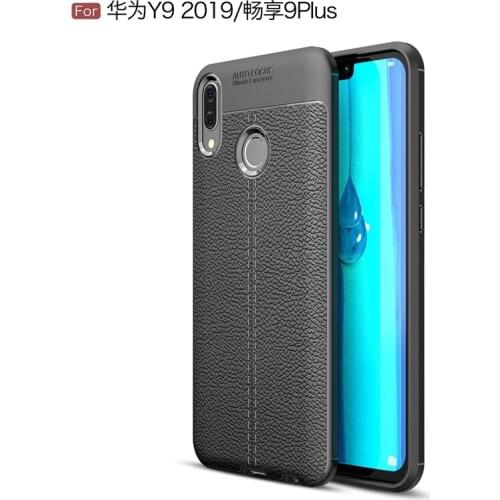 For Huawei Y9 2019 / Enjoy 9Plus Phone Back Protective Smartphone Soft Litchi striae Shockproof For Huawei Enjoy9Plus Case Cover