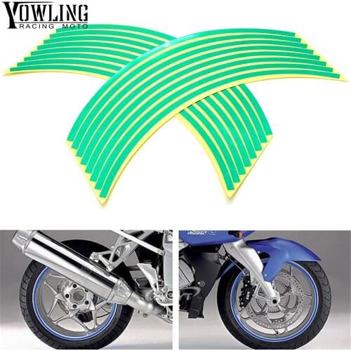 For Kawasaki Ninja 650R ER-6F ER-6N ER6F ER6N ninja300 650 Colorful motorcycles wheel stickers Reflective Rim moto Stripe Tape