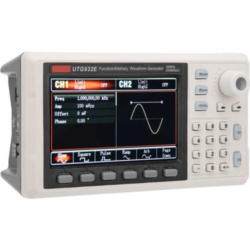 UTG932E Function Signal Generator Dual Channel Waveform Generator 30MHz 200MSa/s Sampling Rate Mini Function Generator