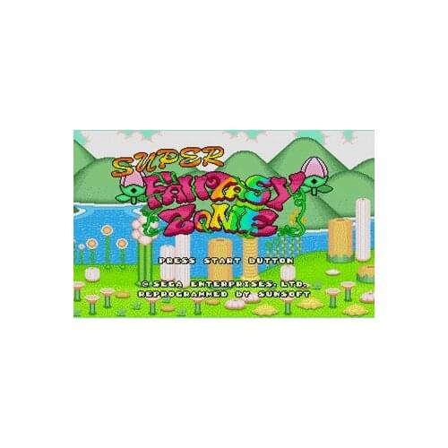 Super Fantasy Zone Game Cartridge Newest 16 bit Game Card For Sega Mega Drive / Genesis System