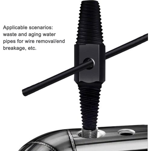 Faucet Extractor Pipe Broken Bolt Damaged Screw Drill Bits Remover Hex Connector Multifunctional Convenient Dual Use 120mm