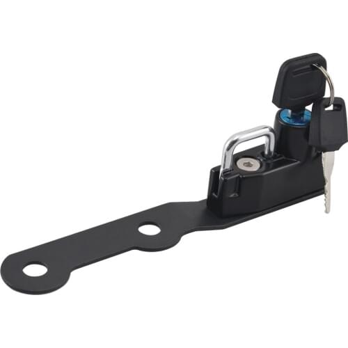 Motorcycle Helmet Lock Mount Hook Side Anti-theft Security Alloy with 2 Keys Fits For Yamaha MT-10 FZ-10 2016 2017 2018 2019
