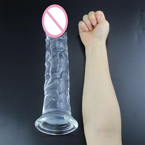 Soft Jelly Dildo Anal Butt Plug Realistic Penis with Suction Cup Simulation Penis Big Dildo Sex Shop Sex Toys for Woman