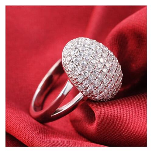 ARRIVAL 925 Sterling Silver Rings Two Gifts 88 CZ Diamonds Wedding Engagement For Women Brand Wholesale Sepcial Unique R103