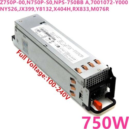 New PSU For Dell PE2950 2970 750W Power Supply Z750P-00 N750P-S0 NPS-750BB A 7001072-Y000 NY526 JX399 Y8132 X404H RX833 M076R