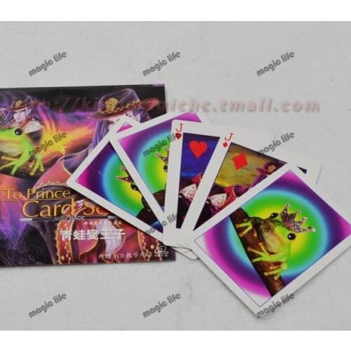 Holiday Sale Wholesale Frog to Prince card magic sets magic tricks magic props 5pcs each lot
