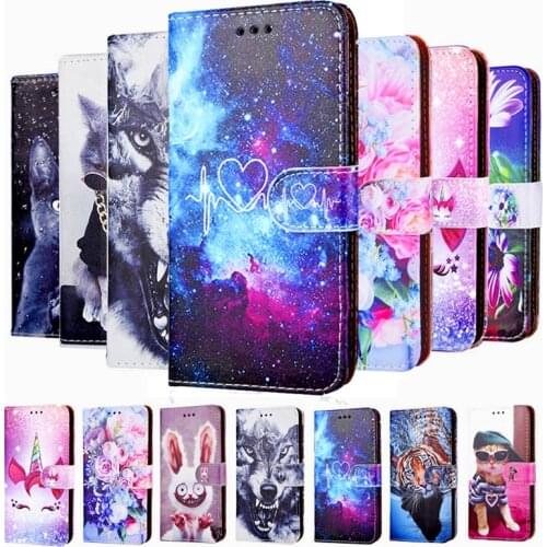 Catoon Leather Phone Case For LG Q6 Q6+ Plus M700N M700A M700DSK M700AN Wallet Stand Book Flip Shell Coque