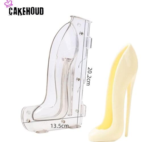 CAKEHOUD Chocolate Mold Heightening High Heels Chocolate Mold DIY Manual 3D Jelly Candy Baking Mold Baking Tools For Kitchen
