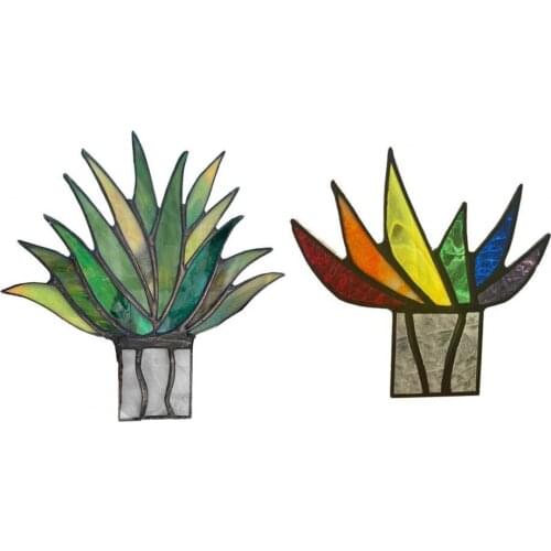 Tequila Sculpture Realistic Potted Bonsai Decor Acrylic Indoor Patio Yard Plant Statue for Garden