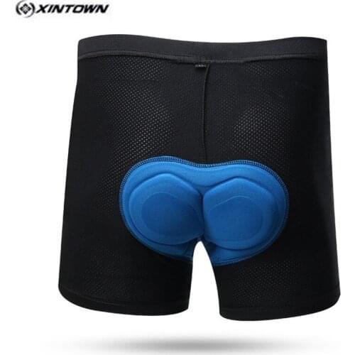 XINTOWN Black Cycling Shorts Bike Bicycle underwear Men Women Blue Gel 3D Padded bike shorts Pro MTB wear Breathable