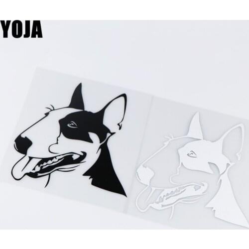 YOJA 14.8X15.5CM Animal Pattern Vinyl Car Sticker Decal I Love My Terrier Dog ZT2-0104