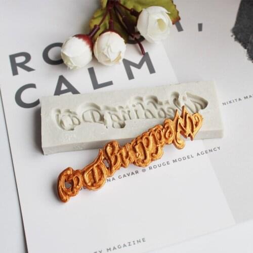 1pc Wedding Day Letter Silicone mold fondant mold cake decorating tools chocolate gumpaste mold H206