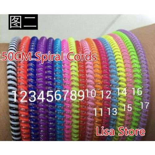 200pcs Double Colors Spring Protective sleeve Mobile Tablet Spiral Cord Protector for Cell Phone iPhone Charger Earphone Cord