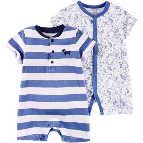 2020 Summer baby rompers cotton overalls short sleeves newborn Jumpsuits cartoon Roupas de bebe Costume Baby clothes