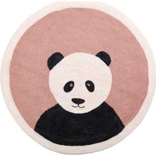 23GD Baby Play Mat Crawling Carpet Kids Room Floor Rugs Round Cartoon Rabbit Game Pad