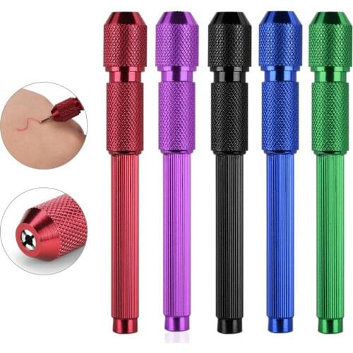 5 Pcs Tattoo Marker Pen Holder Skin Microbalcing Pen Surfer Stencil Outline Skin Maker Holder Tattoo Accessories Makeup Supplies