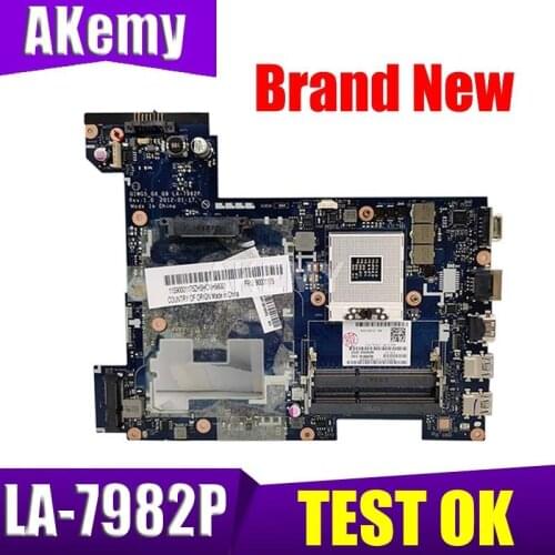 Akemy PIWG2 QIWG5_G6_G9 LA-7982P MAIN BOARD For Lenovo G580 P580 Laptop Motherboard Free CPU