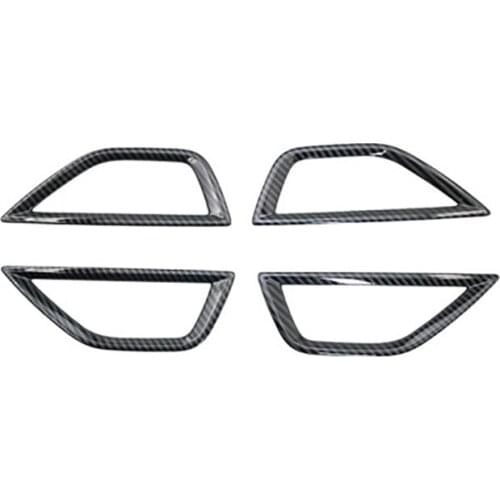 AU04 -For Subaru Forester 2019-2021 Carbon Fiber Interior Door Handle Bowl Cover Trim Decorative Frame Stickers Accessories