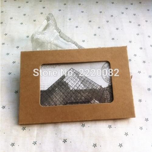 Free shipping15.5x10.2x0.5CM wholesale kraft paper postcard envelope/gift packing box/card packing box/packing tags 50 pcs a lot