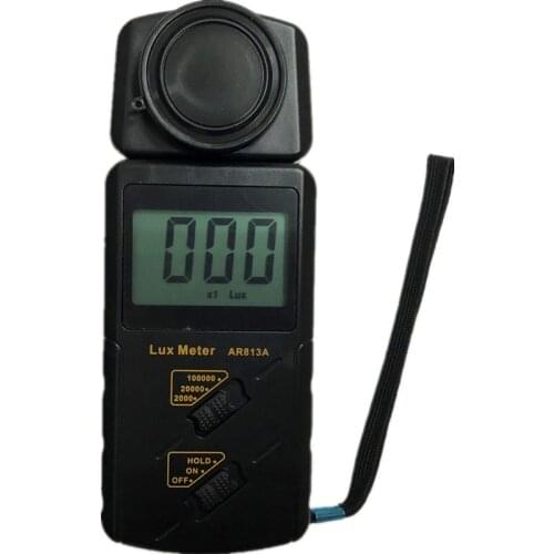 Digital 100,000 Lux Meter illuminometer Photometer Luxmeter Light Meter Luminometer 3 Range AR813A