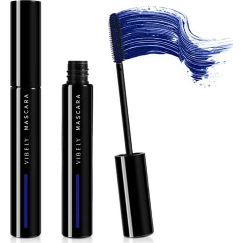 Colorful 4D Mascara Waterproof Lasting Thick Curling Blue Yellow Black Silk Fiber Lash Mascara Eyelash Thicken Color Eyes Makeup