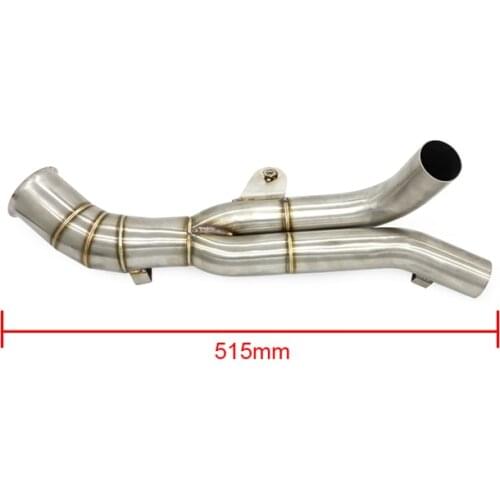 For Yamaha YZF R1 Slip on Exhaust Middle Mid Link Pipe Escape Connector Section Tube Akrapovicc 2009 2010 2011 2012 2013 2014