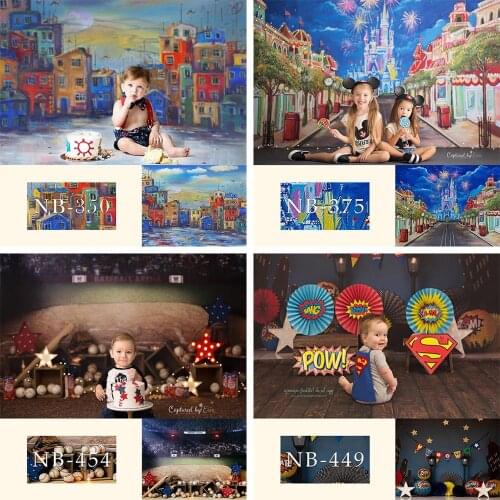 Mehofond Newborn Photography Background Oil Painting Baseball Arena Baby Shower Birthday Party Photophone Backdrop Photo Studio