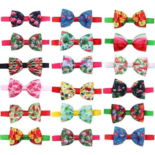 10pcs Dog Bow Tie Small Dog Cat Bowtie Collar Cute Fruit Style Dog Supplies Dogs Pets Bowties Dog Accessories For Small Dogs