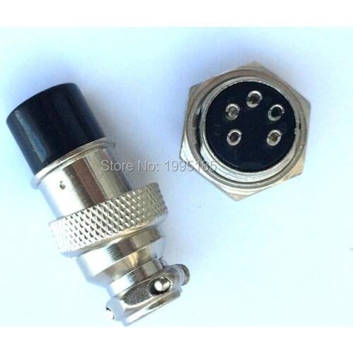 1set GX16 5 Pin Male & Female Diameter 16mm Wire Panel Connector GX16 Circular Connector Aviation Socket Plug