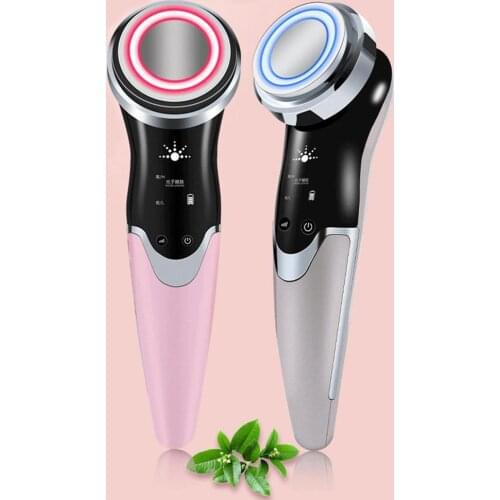Beauty Equipment Importer Current Electroporation LED Photon Light Therapy Beauty Device Anti Aging Face Massager Current Lift
