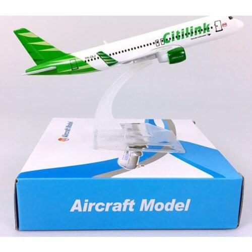 16CM 1:400 Airbus A320-200 model Indonesia Citilink airline with base alloy aircraft plane collectible display model collection