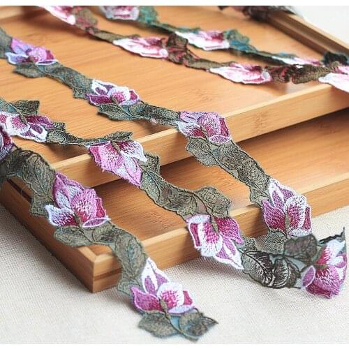 2y/lot Ivory Black Venise Lace Trim 100%Polyester Lace Fabric Appliques Lacer Ribbon Alter Couture Supplies Vintage Style