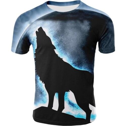 2020 Summer Boy Girl 3D Printed T-shirt Harajuku Angel Unicorn Animal Wolf Galaxy Space Design Children T shirt Kids Clothes