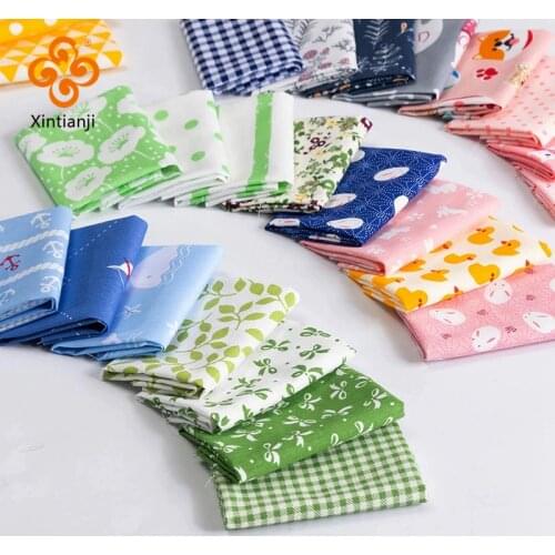 Printed Patchwork Fabric Dense Twill Cotton Quilted Cloth For Sewing Bedding Or Dolls Clothes Accessories 20*25cm/Pcs TJ1141