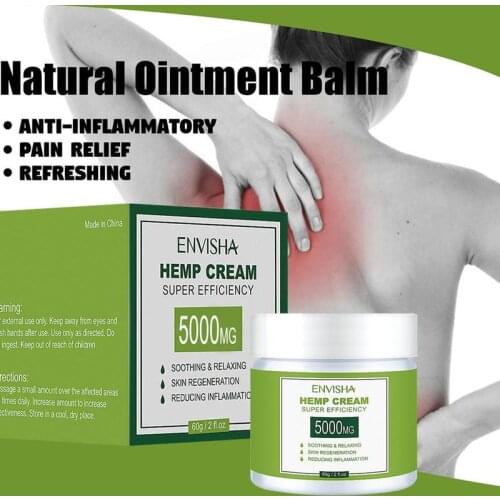 Natural Hemp Balm Ointment Rheumatism Arthritis Relieve Muscle Pain Neck Back Shoulder Body Pain Hemp Seeds Cream Skin Care