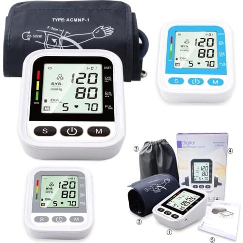 Arm Type Electronic Sphygmomanometer Intelligent Measuring Instrument Voice Broadcast HD Large Screen Blood Pressure Meter Gift