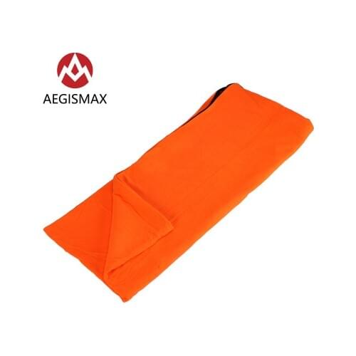 AEGISMAX Outdoor Camping Single Persons Sleeping Bag Travel Sleeping Bag Gasket Fleece Envelope Type Sleeping Bags Lightweight