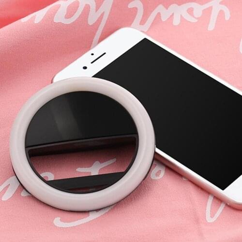 Mobile Phone Holder Fill Light Rechargeable Durable Computer LED External Light for Live Broadcast Stand Women Makeup Lamp