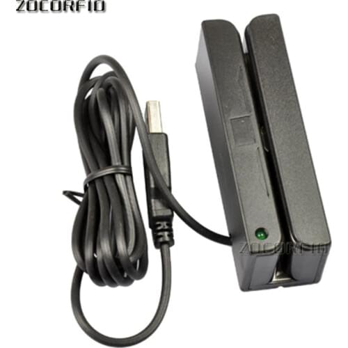 Universal Magnetic Card Barcode Reader Stripe Bidirectional Vip card reader for all 3 tracks