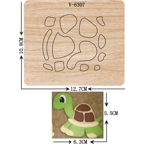 New tortoise wooden dies cutting dies for scrapbooking Multiple sizes V-6307